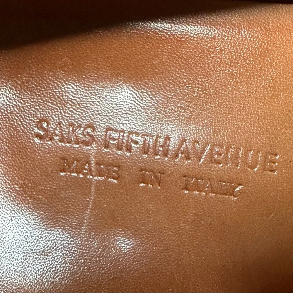 Saks Fifth Avenue Collection Size US 9 Men Brown Leather Loafers‎